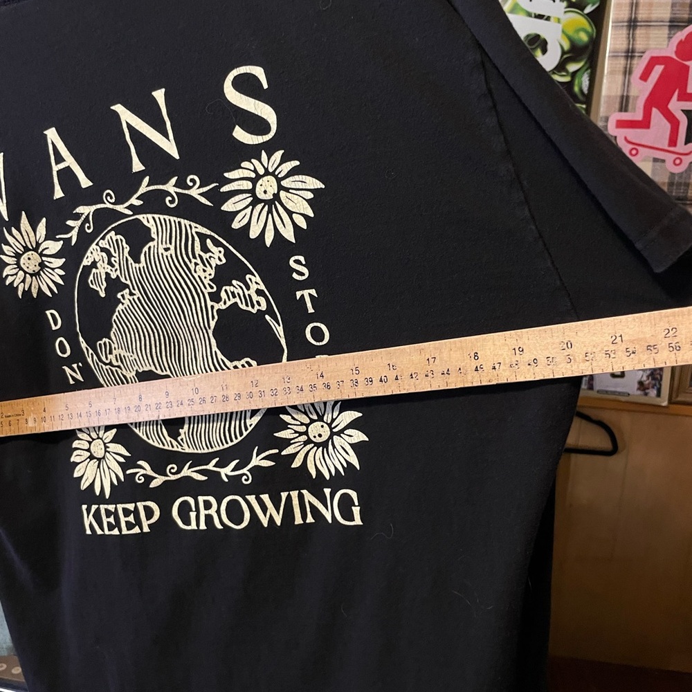 Vans don’t stop keep growing Black and White Graphic Tee globe Mens size large - Picture 5 of 5